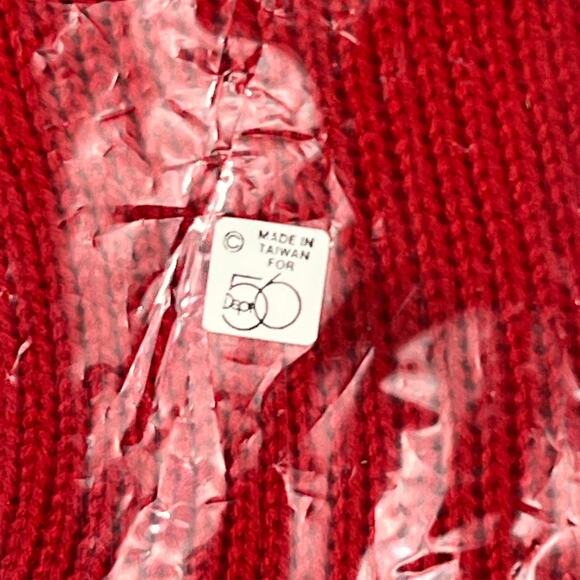 Vintage Dept 56 Scottie Dog Pencil Set With Red Knit Stocking Holder Taiwan 9" - Picture 11 of 11